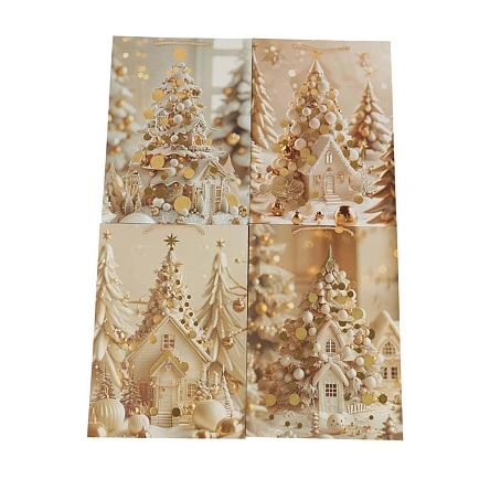 Пакет подарочный Снежный вальс, "Волшебство", 30*41,5*12 см (XNYS-499)
