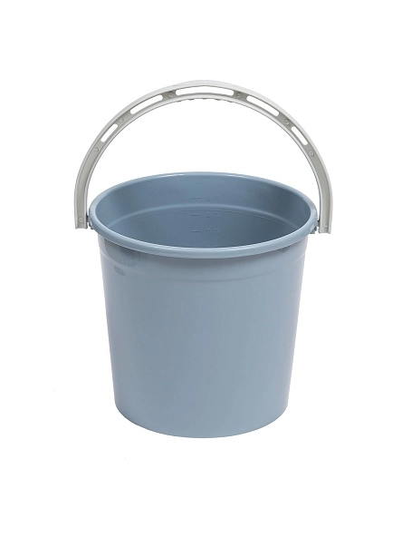 Ведро 10л без крышки (серо-синий)