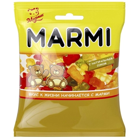 Мармелад "Марми" мишки жеват. жел. с соком, 100г