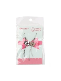 Серьги "Candy Pink", 7,5 см