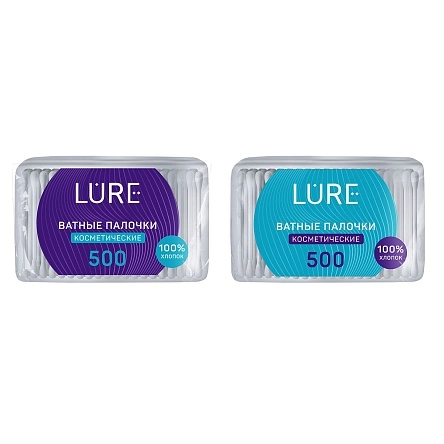 LURE Ватные палочки п/э 500шт