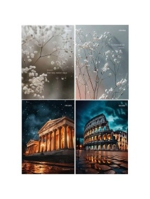 Блокнот А5 80л. в асс-те , на гребне, цвет.мелов.обл, блок-офсет ПХ, Б80-7332