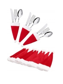 Набор для декора столовых приборов "Новогодний", 4 шт, 6*12 см