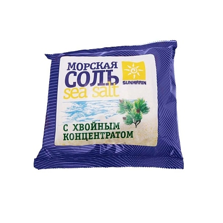 Соль косметическая морская природная с хвойным концентратом Sunmarin, 1кг