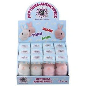 Игрушка-антистресс, 9х7 см, ассорти, 2 цвета, дисплей, JOLLY JOT (ДЖОЛЛИ ДЖОТ), 665801