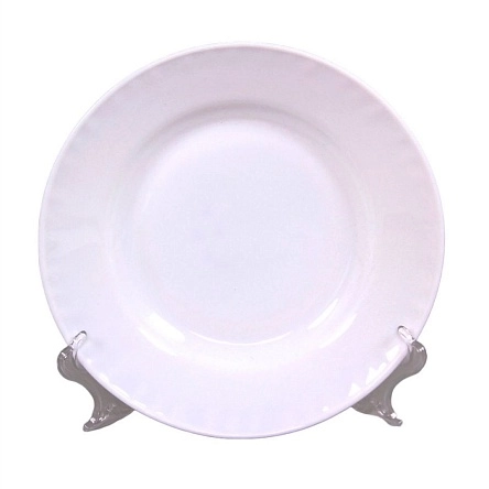 Тарелка глубокая гладкий край 20 см Белье