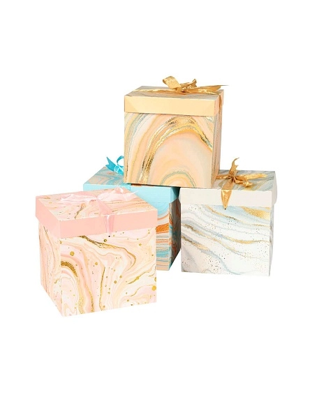 Коробка подарочная "Мраморная"