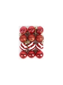 Набор шаров новогодних, 4 см, 12 шт