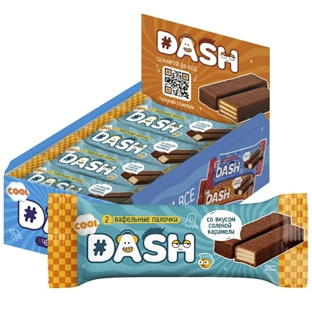 Вафли "Sla Sti" "DASH" со вк. сол. карамели, 35г
