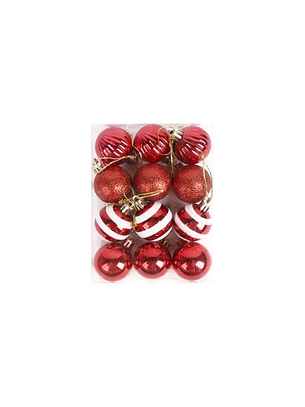 Набор шаров новогодних, 4 см, 12 шт