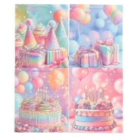 Пакет подарочный "Birthday", Fun Party, 30*40*12 см (MO-525)