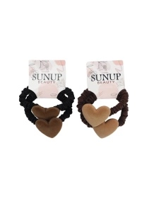 Набор резинок для волос "Сердечко", 2 шт, 6 см (PI0794)