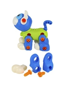 Игрушка-конструктор. Кошечка (в наборе отвертка,в пакете) (13х6,5х12,5 см)