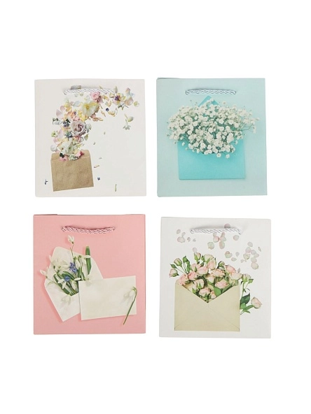 Пакет подарочный "Письмо", 15*14*6 см