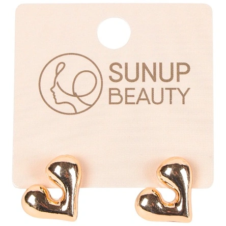 Серьги "Gold hearts", 1,8*1,7 см (BM-303)