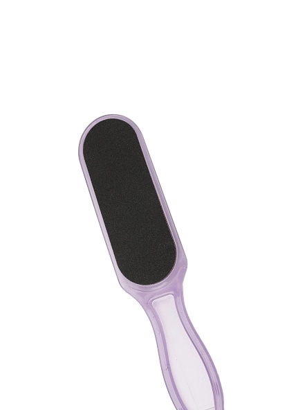 Терка для ног 2-х сторонняя, 25 см, наждачная основа, пластик 