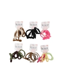 Набор резинок для волос "Классические", 6 шт, 4,5 см (PI0802)