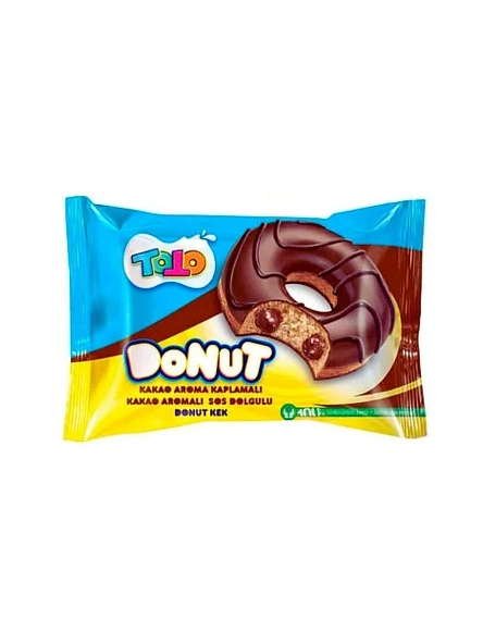 Изделие бисквитное со вкусом какао "TOTO DONUT COCOA" 35г/24