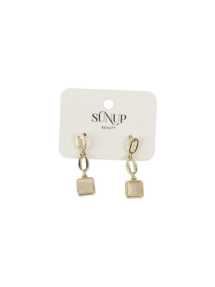 Серьги "Cat's eye", 4,3 см