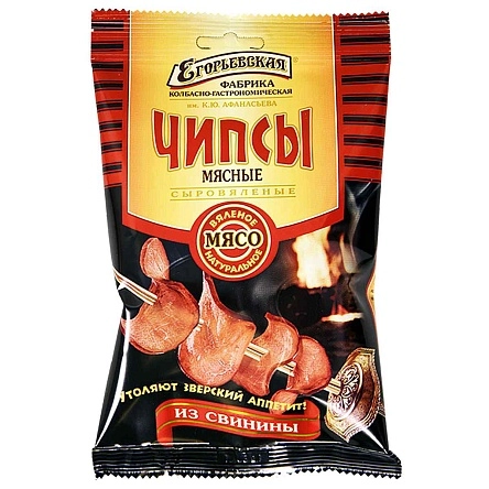 Чипсы мясные с/в из свинины кат. А, 30 г