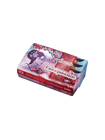 Мыло туалетное твердое "Глицериновое", 100 гр