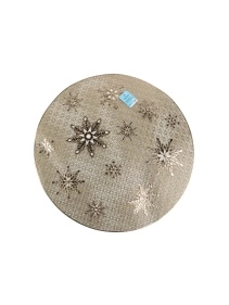 Салфетка сервировочная "Снегопад", 38 см, ПВХ