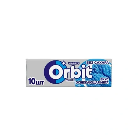 Жевательная резинка "Orbit"без сахара White Белоснежный Освежающая мята 13,6г