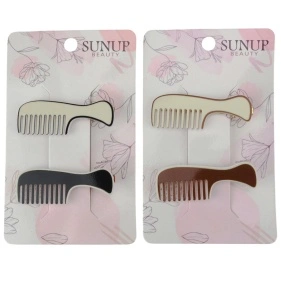 Набор заколок для волос "Mix of combs", 2 шт., 6,5 см  (KRE25910153)