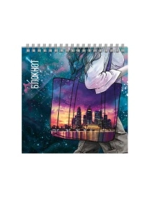 Блокнот, 160x160 мм, 60 л, в ас-те