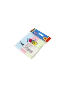 Стикер для заметок с клейким краем, 3 шт, 7,5*2,5 см, микс цвета
