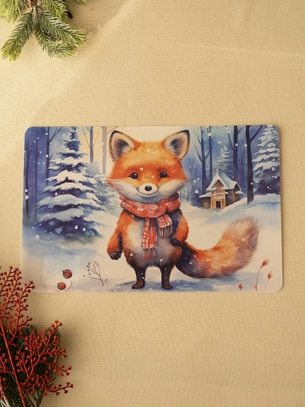 Салфетка сервировочная "Зверята в лесу", 28*43 см