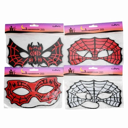 Маска карнавальная "Spider", Fun Party, 20*10 см (PZ327)