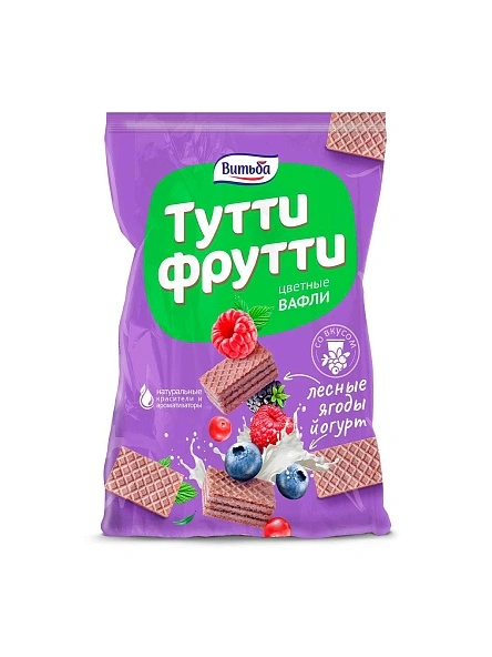 Вафли со вкусом йогурт-лесные ягоды 150 г