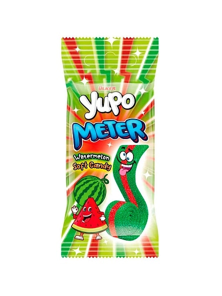 Жевательная конфета YUPO METRE LIQ со вкусом Арбуз 50г