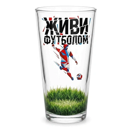 Бокал для пива "Живи футболом.Футболист", 630 мл