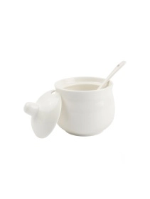 Сахарница керамическая с ложкой "Sugar", 200 мл (PK959)