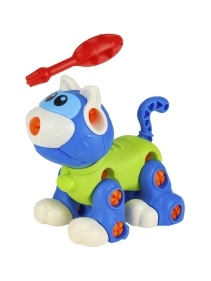 Игрушка-конструктор. Кошечка (в наборе отвертка,в пакете) (13х6,5х12,5 см)