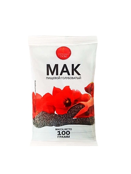 Мак пищевой, 100 гр