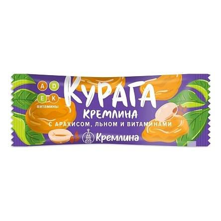 Батончик "Курага Кремлина с арахисом, льном и витаминами", 30г