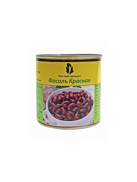 Фасоль конс. красная Чистый продукт, 400 г