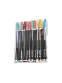 Набор ручек гелевых с блестками, 12шт, 12цв.