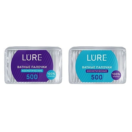LURE Ватные палочки п/э 500шт