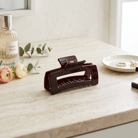 Крабик для волос "Dark red dream", 10-12 см