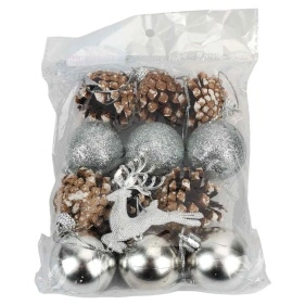 Набор елочных украшений Снежный вальс "Christmas decoration-1", 12 шт., 3 см (IRE260123200)