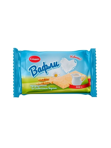 Вафли "Традиционные" со сливочным вкусом, 300г