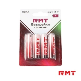 Набор батареек солевых, R6/AA, 4 шт