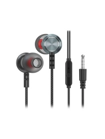 Внутриканальная гарнитура Smartbuy M300, металлич корпус, микрофон, пульт, серая (SBH-026K)/60