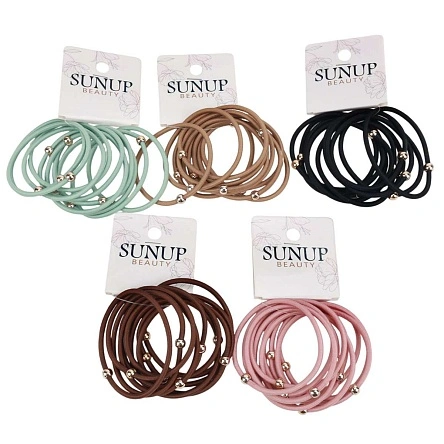 Набор резинок для волос Sunup beauty, 10 шт, 8 см (PZ310)
