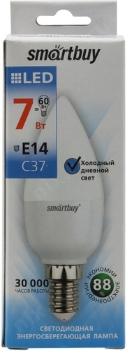 Светодиодная (LED) Лампа Smartbuy-C37-07W/6000