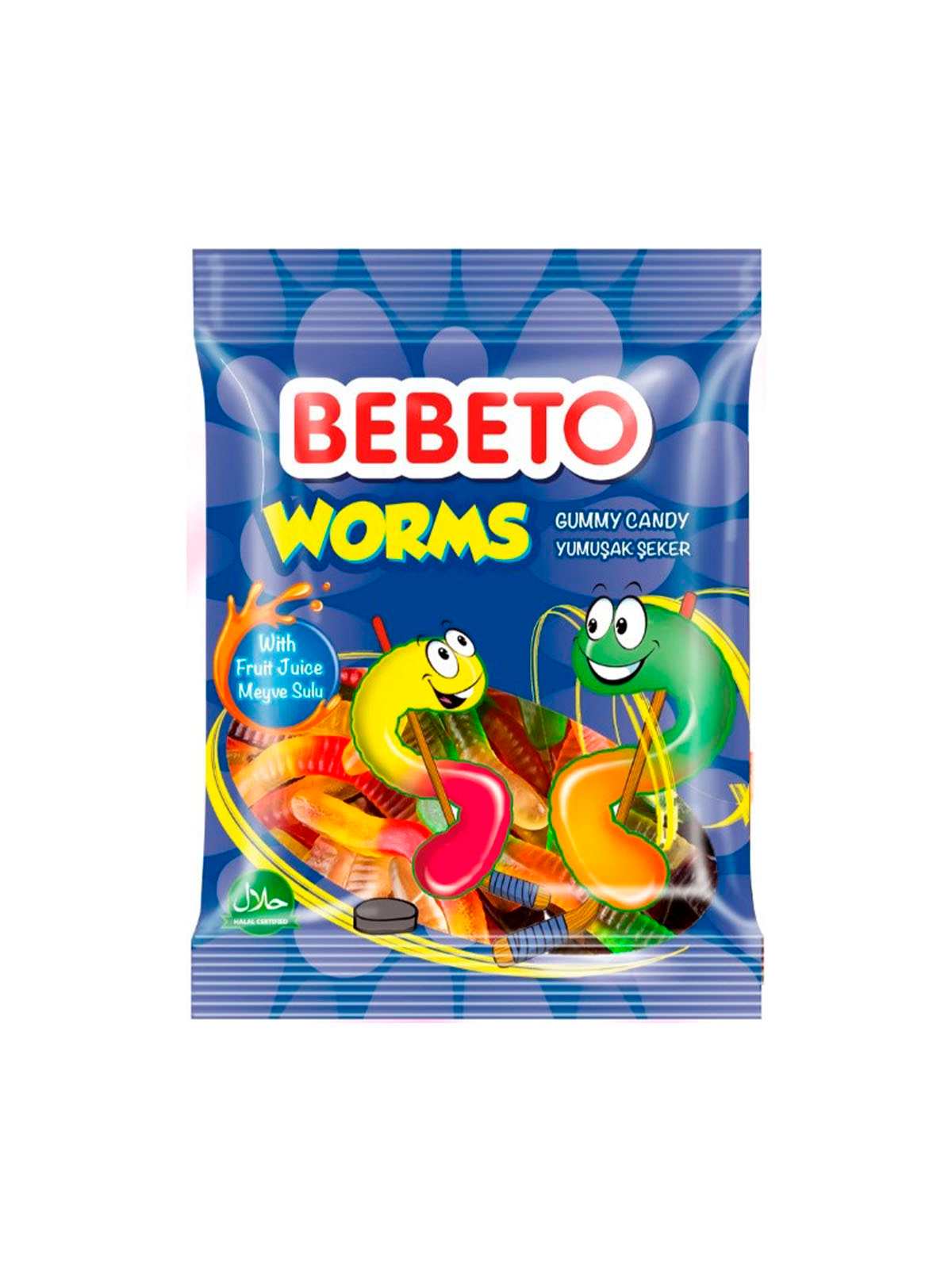 Жевательные конфеты  ВЕВЕТО WORMS  70г